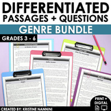 Fiction Genres Bundle | Differentiated Reading Passages an