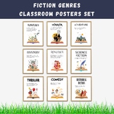 Fiction Genres English Classroom Posters Set of 9