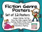 Fiction Genres Posters Set of 12