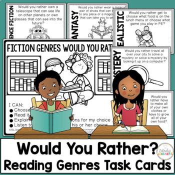 Outer Space Themed - English Would You Rather? Task Cards Bundle