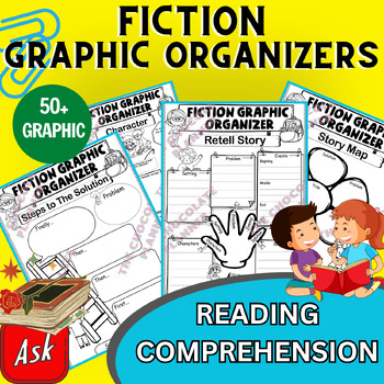 Preview of Fiction Graphic Organizers : Character Traits, Story Map, Retell Story & More