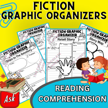 Preview of Fiction Graphic Organizers : Character Traits, Story Map, Retell Story & More