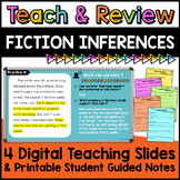 Fiction Inferences Teaching Slides and Printable Guided Notes