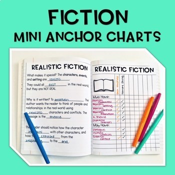 Preview of Fiction Interactive Mini Anchor Charts