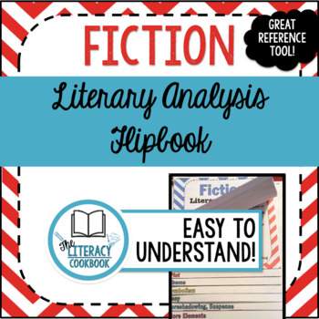 Preview of Fiction Literary Analysis Flipbook - Handbook or Teaching Guide