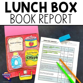 Preview of Point of View Lunch Box Fiction Book Report Craftivity Project