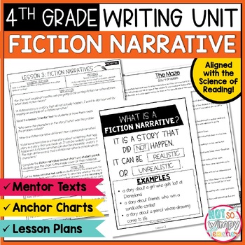 Preview of Fiction Narrative Writing Unit FOURTH GRADE