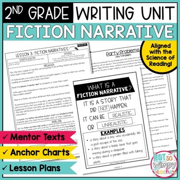 Preview of Fiction Narrative Writing Unit SECOND GRADE