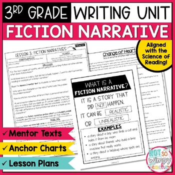 Preview of Fiction Narrative Writing Unit THIRD GRADE