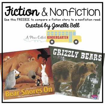 Preview of Fiction & Nonfiction Book Comparison FREEBIE