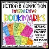 Fiction & Nonfiction Interactive Bookmarks - Reading Compr