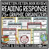 Fiction Nonfiction Reading Comprehension Graphic Organizers Book Review Template
