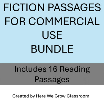 Preview of Fiction Passages for Commercial Use Bundle