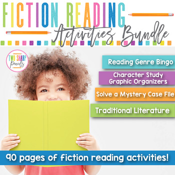 Preview of Fiction Reading Activities Bundle | Graphic Organizers | Reading Passages