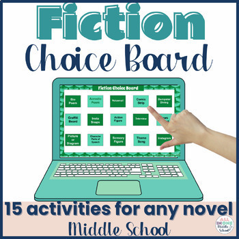 Preview of Fiction Reading Activities for Middle School - Choice Board
