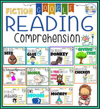 Preview of Fiction Reading Comprehension Fall Speech Therapy Digital Resource Morning Work
