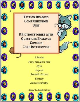 Preview of Fiction Reading Comprehension Unit for Third Grade