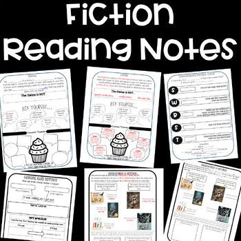 Preview of Fiction Reading Notes Interactive Journals