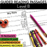 Fiction Reading Passages | Level B | Kindergarten | Guided