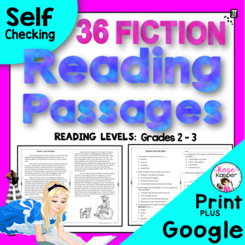 Preview of Fiction Reading Passages for 2nd and 3rd Grade - Digital - Google
