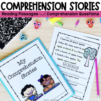 Preview of Fiction Reading Passages with Comprehension Questions | Kindergarten | 1st Grade