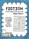 Fiction Reading Response Choice Board