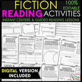 Fiction Reading Response Graphic Organizers | PRINT & DIGI