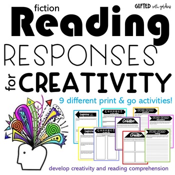 Preview of Fiction Reading Responses for Creativity