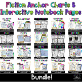 Fiction Reading Skills Anchor Charts & Interactive Notebook Pages