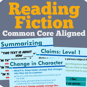 Preview of Fiction Reading Unit (Common Core Aligned)