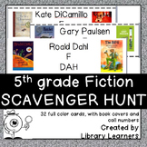 Fiction Scavenger Hunt for Fifth Grade Readers