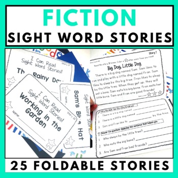 Preview of Fiction Sight Word Reading Passages Comprehension Questions 1st 2nd 3rd Grade