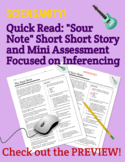 Fiction Skills Review: Short story and mini-assessment foc