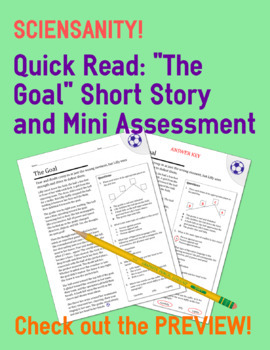 Preview of Fiction Skills Review: Short story and mini-assessment on plot, conflict, & more