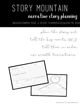 Preview of Fiction Story Planner / Graphic Organizers (11x14" paper format)
