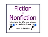 Fiction Vs. Nonfiction Introduction Worksheets SMART board
