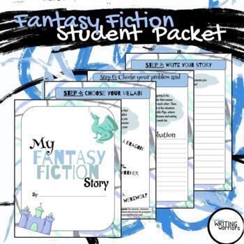 Preview of Fiction Writing Fantasy Genre Creative Writing Student Packet Grades 3-5