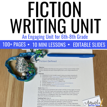 Preview of Fiction Writing Unit for Middle Schoolers