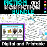 Fiction vs Nonfiction Printable and Digital Activities Bundle