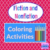 Fiction and Nonfiction Coloring Pages and Bookmarks