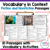 Fiction and Nonfiction Context Clues Reading Passages and 