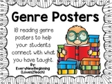 18 Fiction and Nonfiction Genre Posters for RLA (Reading/L