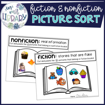 Preview of Fiction and Nonfiction Picture Sort