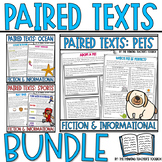Reading Comprehension Paired Text Passages BUNDLE