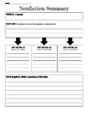 Fiction and Nonfiction Summary Organizers