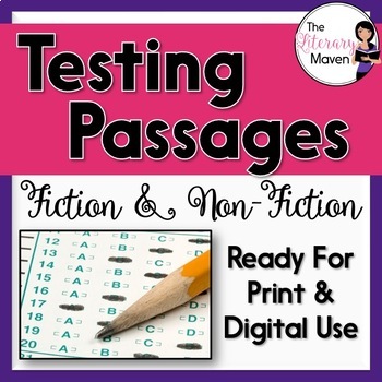 Preview of Fiction and Nonfiction Test Passages: Practice Assessments