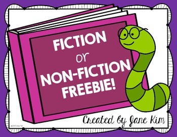 Preview of Fiction or Non-Fiction FREEBIE: Kindergarten & First Grade