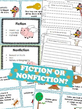 Preview of Fiction or Non Fiction? Ficción o No Ficción? English & Spanish