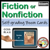 Fiction or Nonfiction Boom Cards Digital ELAR Activity