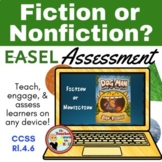 Fiction or Nonfiction? Easel Assessment - Digital Fiction/